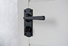 Manson Handle, Nowton Privacy Plate, Matt Black