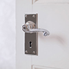 Regency Handle, Bristol Keyhole Plate, Nickel