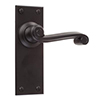 Regency Handle, Bristol Plain Plate, Matt Black