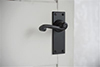 Regency Handle, Bristol Plain Plate, Matt Black