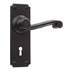 Regency Handle, Ilkley Keyhole Plate, Matt Black