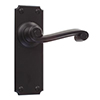 Regency Handle, Ilkley Plain Plate, Matt Black