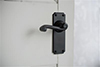 Regency Handle, Ilkley Plain Plate, Matt Black