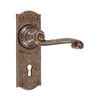 Regency Handle, Nowton Keyhole Plate, Antiqued Brass