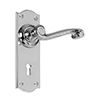 Regency Handle, Nowton Keyhole Plate, Nickel