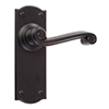 Regency Handle, Nowton Plain Plate, Matt Black