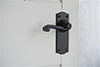 Regency Handle, Nowton Plain Plate, Matt Black