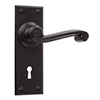 Regency Handle, Ripley Keyhole Plate, Matt Black