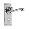 Regency Handle, Ripley Keyhole Plate, Nickel