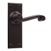 Regency Handle, Ripley Plain Plate, Matt Black