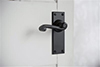 Regency Handle, Ripley Plain Plate, Matt Black