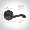 Regency Handle, Rowley Plate, Matt Black