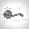 Regency Handle, Rowley Plate, Polished