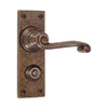 Regency Handle, Bristol Privacy Plate, Antiqued Brass