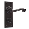 Regency Handle, Bristol Privacy Plate, Matt Black