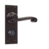 Regency Handle, Bristol Privacy Plate, Matt Black