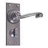 Regency Handle, Bristol Privacy Plate, Polished