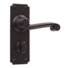 Regency Handle, Ilkley Privacy Plate, Matt Black