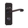 Regency Handle, Ilkley Privacy Plate, Matt Black