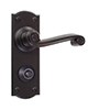 Regency Handle, Nowton Privacy Plate, Matt Black