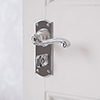 Regency Handle, Nowton Privacy Plate, Nickel