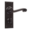 Regency Handle, Ripley Privacy Plate, Matt Black