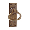Foxhall Handle, Ripley Keyhole Plate, Antiqued