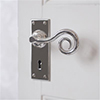 Curled Handle, Bristol Keyhole Plate, Nickel