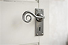 Curled Handle, Bristol Keyhole Plate, Polished