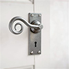 Curled Handle, Bristol Keyhole Plate, Polished