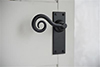 Curled Handle, Bristol Plain Plate, Matt Black