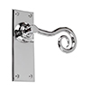 Curled Handle, Bristol Plain Plate, Nickel