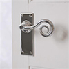 Curled Handle, Bristol Plain Plate, Nickel