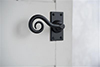 Curled Handle, Bristol Short Plate, Matt Black