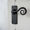 Curled Handle, Ilkley Plain Plate, MattBlack