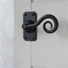 Curled Handle, Ilkley Short Plate, MattBlack