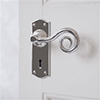 Curled Handle, Nowton Keyhole Plate, Nickel