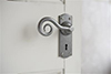 Curled Handle, Nowton Keyhole Plate, Polished