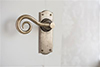 Curled Handle, Nowton Plain Plate, Antiqued Brass