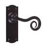 Curled Handle, Nowton Plain Plate, Matt Black