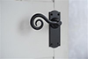 Curled Handle, Nowton Plain Plate, Matt Black