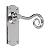Curled Handle, Nowton Plain Plate, Nickel