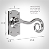 Curled Handle, Nowton Short Plate, Nickel