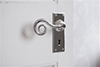 Curled Handle, Ripley Keyhole Plate, Nickel