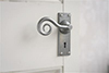 Curled Handle, Ripley Keyhole Plate, Polished