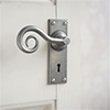 Curled Handle, Ripley Keyhole Plate, Polished