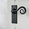 Curled Handle, Ripley Plain Plate, MattBlack