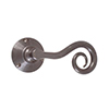 Curled Handle, Reeded Plate, Polished
