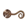 Curled Handle, Rowley Plate, Antiqued Brass