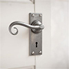 Scrolled Handle, Bristol Keyhole Plate, Polished